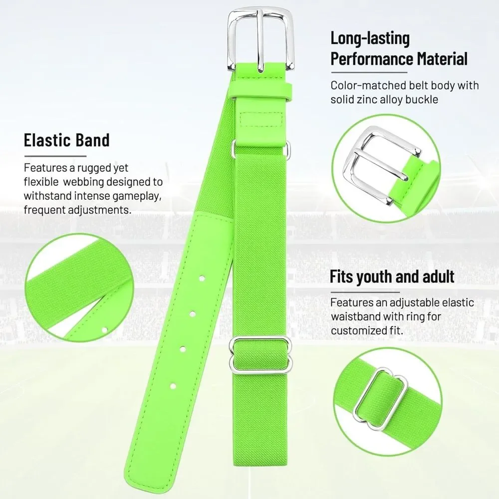 Baseball Socks and Belt Combo Set Softball Socks with Elastic Belt- Youth Large
